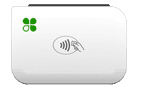 Clover Go mobile card reader used with Clover Go app on smartphone